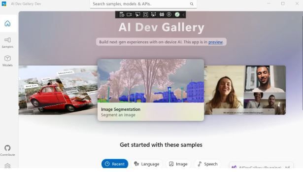 微軟推出「AI Dev Gallery」，助力Windows 11裝置打造智慧應用新體驗