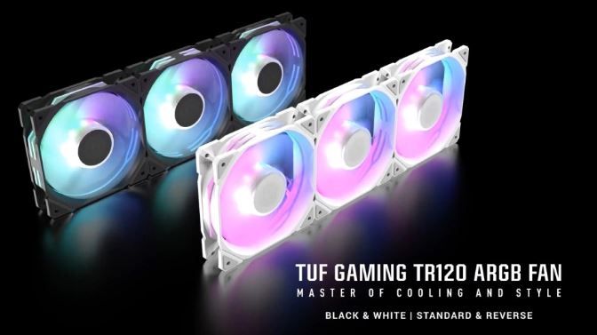 華碩 TUF Gaming 推出全新 TR120 ARGB 機殼風扇：性能與美觀兼備