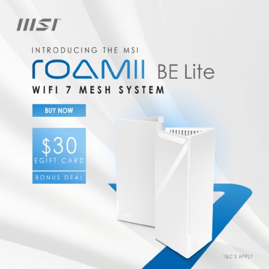 MSI推出全新Wi-Fi 7 Roamii BE Lite Mesh系統，打造無縫智慧家庭網路體驗