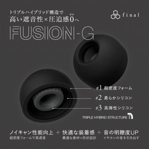 日本Final FUSION-G耳塞登場，極致舒適與高效隔音完美結合