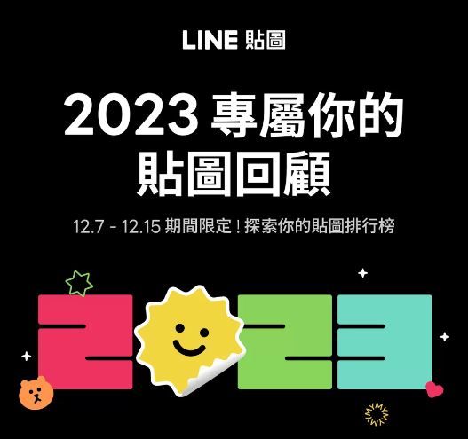 LINE貼圖王是你？他看「2023我的貼圖回顧」1年驚用這數量贏99%用戶