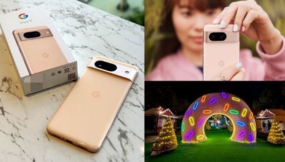 Google Pixel 8手機實測開箱！玫瑰粉色時髦優雅，強大AI輕鬆剔除路人、修出完美照片