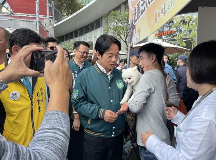 台中挺毛孩寵物市集派對 賴清德允「打造台灣動物友善國家」