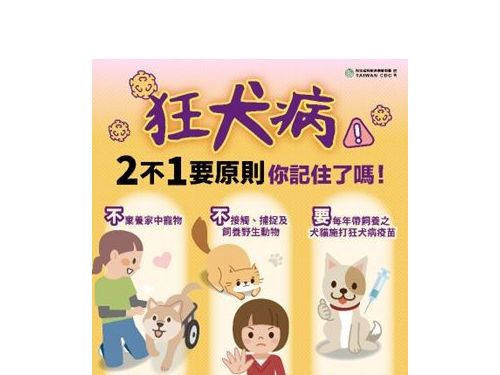 苗栗縣再現鼬獾狂犬病陽性案例，呼籲民眾遵守「二不一要」防疫措施